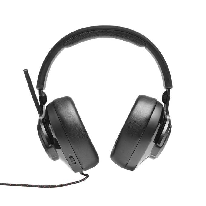 JBL Quantum 300 - Black - Hybrid wired over-ear PC gaming headset with flip-up mic - Back image number null